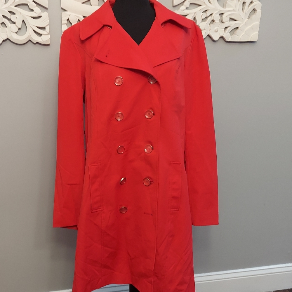 NY&CO Vibrant Red Trench Size XL